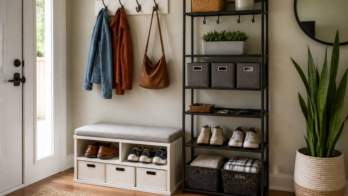 Affordable Compact Entryway Organization Ideas