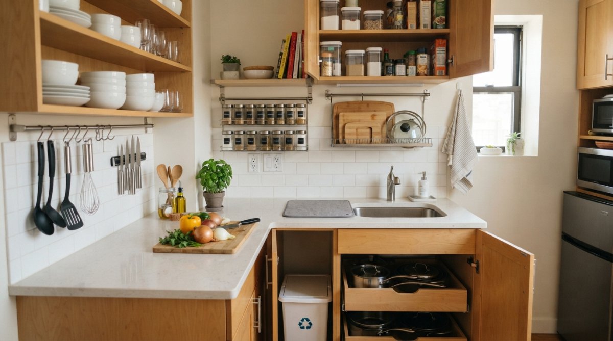 How to Organize Small Apartment Kitchen: 7 Steps