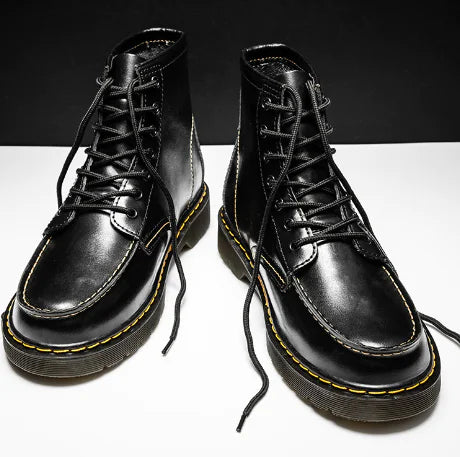 Men’s Premium Cowhide High-Top Martin Boots