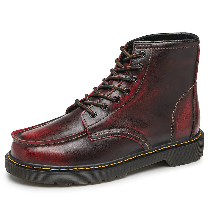 Men’s Premium Cowhide High-Top Martin Boots