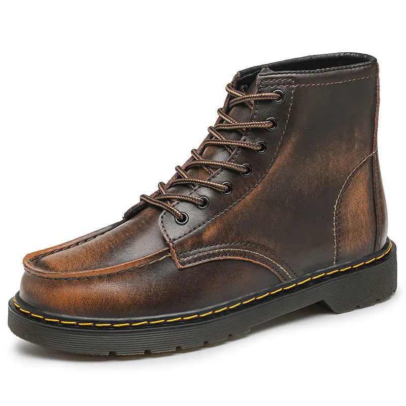 Men’s Premium Cowhide High-Top Martin Boots